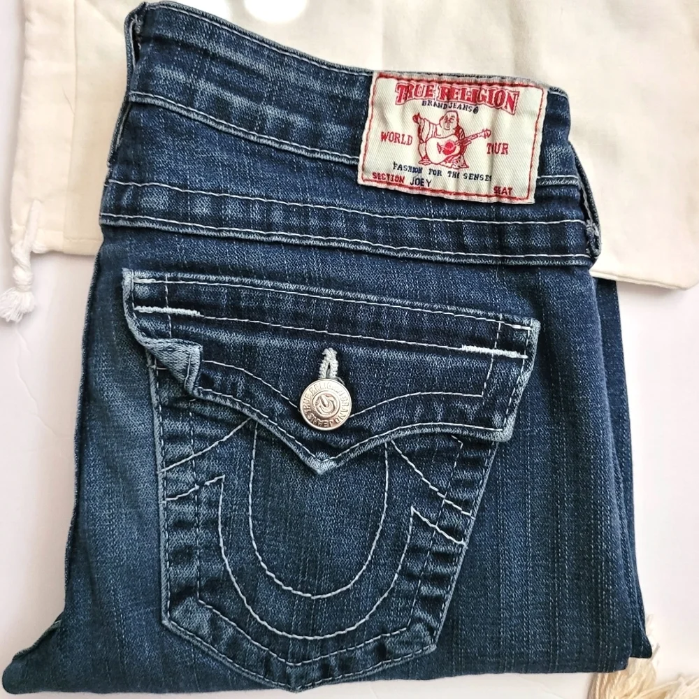True Religion Joey Jeans Low rise Flare 29 - Picture 2 of 11